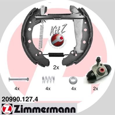 ZIMMERMANN Bremsbackensatz (20990.127.4)