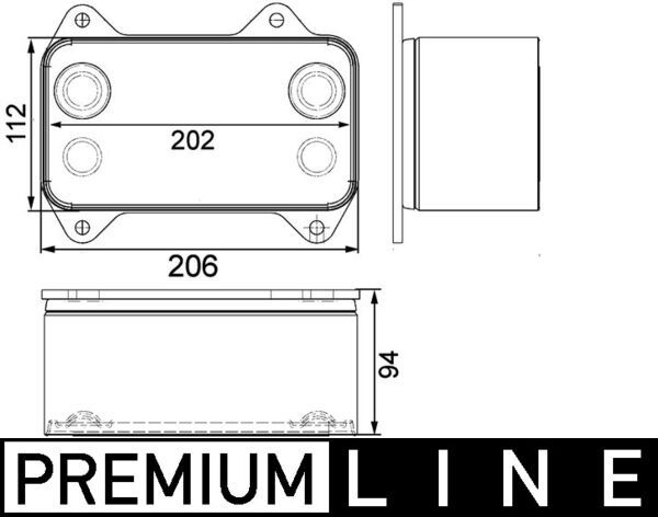 MAHLE Ölkühler, Motoröl (CLC 39 000P)