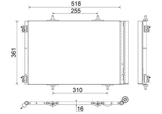 MAHLE Kondensator, Klimaanlage (AC 466 000S)