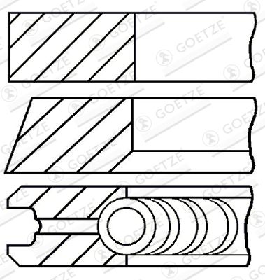 GOETZE ENGINE Kolbenringsatz (08-990100-00)