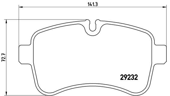 BREMBO Bremsbelagsatz, Scheibenbremse (P A6 027)