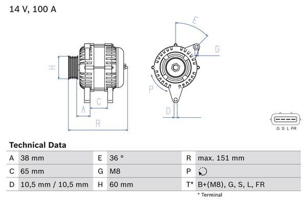 BOSCH Generator (0 986 049 940)