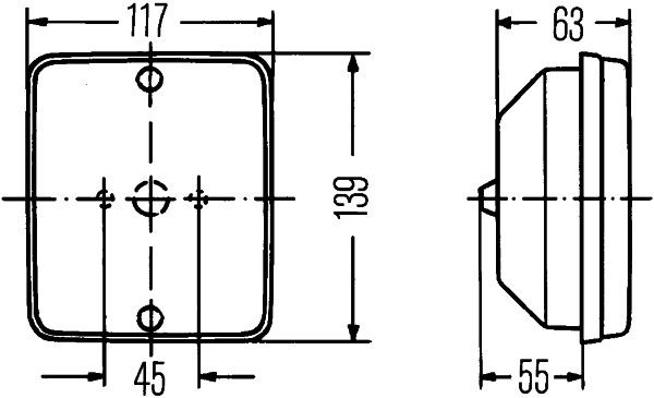 HELLA Nebelschlussleuchte (2NE 003 236-001)