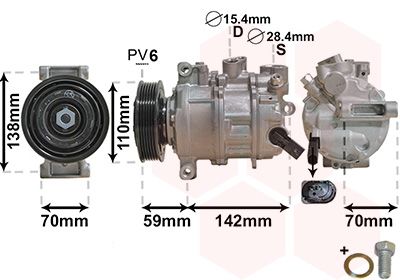 VAN WEZEL Kompressor, Klimaanlage (0300K401)