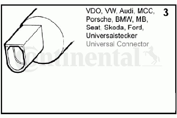 CONTINENTAL/VDO Waschwasserpumpe, Scheinwerferreinigung (246-086-001-002Z)