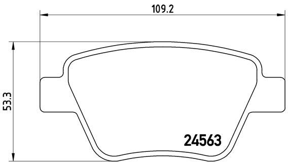 BREMBO Bremsbelagsatz, Scheibenbremse (P 85 114)