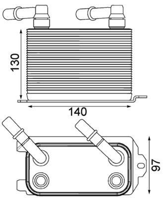 MAHLE Ölkühler, Automatikgetriebe (CLC 228 000P)