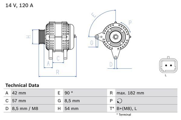 BOSCH Generator (0 986 049 810)