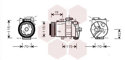 VAN WEZEL Kompressor, Klimaanlage (0300K014)