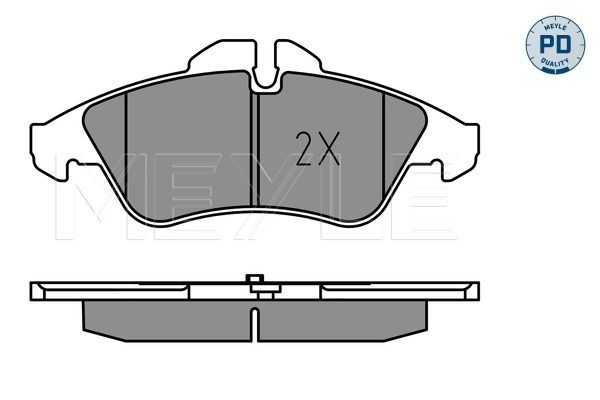 MEYLE Bremsbelagsatz, Scheibenbremse (025 239 9020/PD)