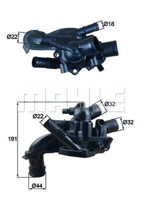 MAHLE Thermostat, Kühlmittel (TM 46 105)