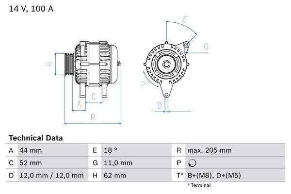 BOSCH Generator (0 986 049 231)