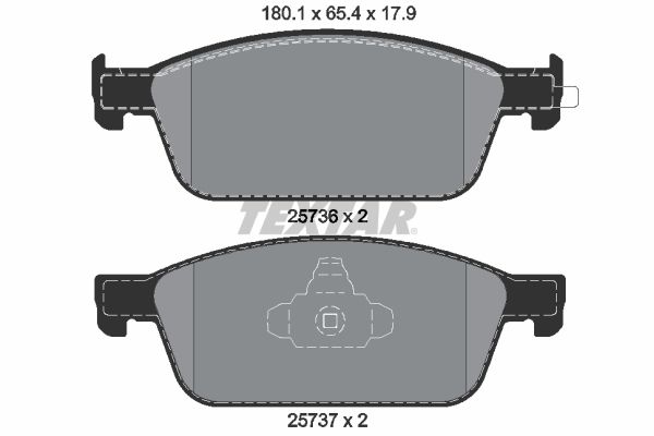 TEXTAR Bremsbelagsatz, Scheibenbremse (2573601)