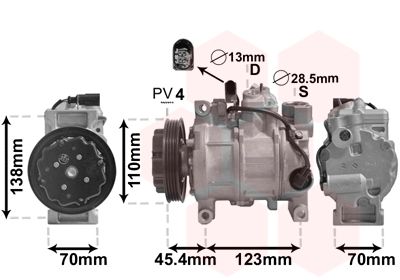 VAN WEZEL Kompressor, Klimaanlage (0300K261)