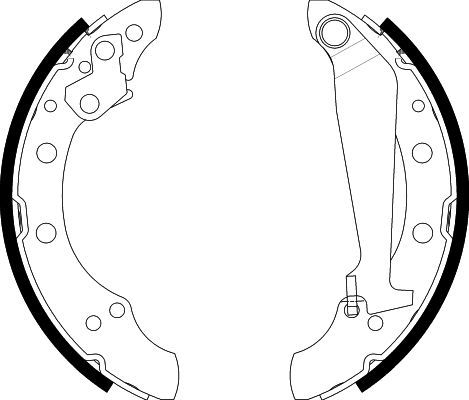 HELLA PAGID Bremsbackensatz (8DB 355 001-311)