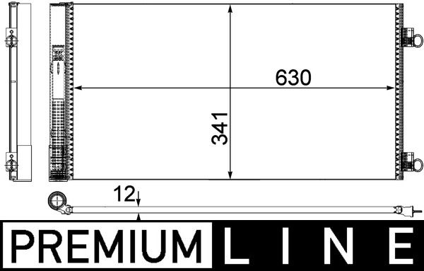 MAHLE Kondensator, Klimaanlage (AC 751 000P)