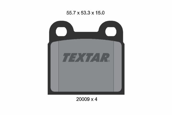 TEXTAR Bremsbelagsatz, Scheibenbremse (2000906)