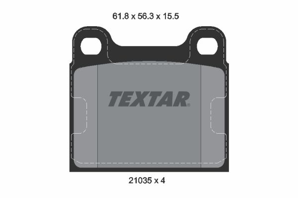 TEXTAR Bremsbelagsatz, Scheibenbremse (2103501)