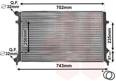 VAN WEZEL Kühler, Motorkühlung (58002204) Thumbnail