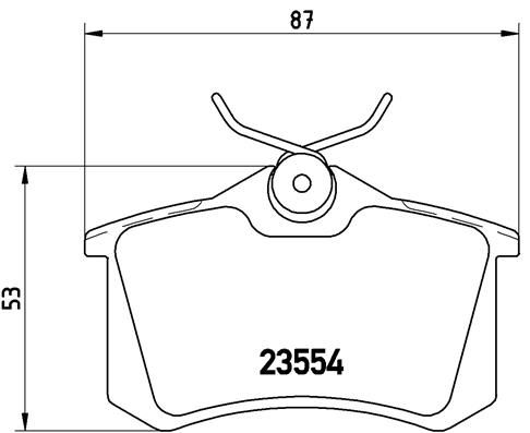 BREMBO Bremsbelagsatz, Scheibenbremse (P 85 017)