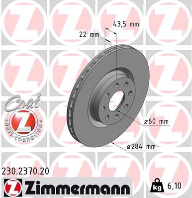 ZIMMERMANN Bremsscheibe (230.2370.20)