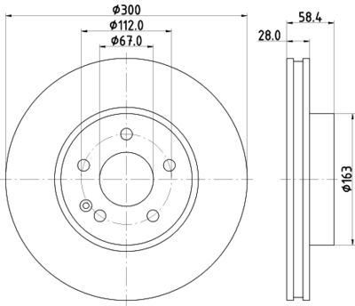 HELLA Bremsscheibe (8DD 355 128-131)