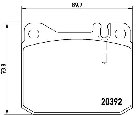 BREMBO Bremsbelagsatz, Scheibenbremse (P 85 007)