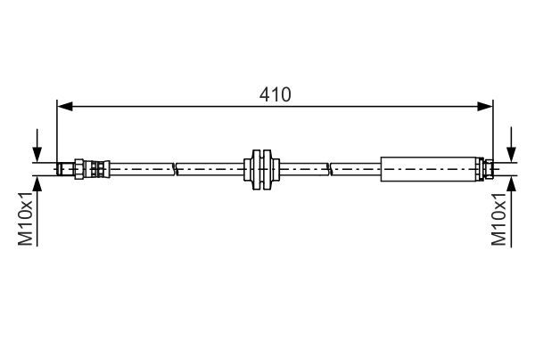 BOSCH Bremsschlauch (1 987 481 492)