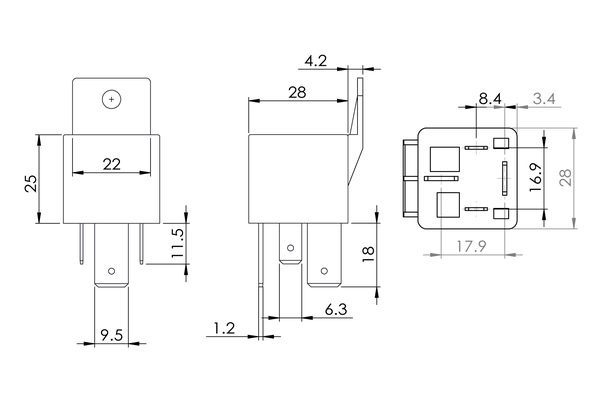 BOSCH Relais, Arbeitsstrom (0 986 AH0 081)