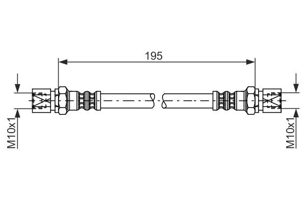 BOSCH Bremsschlauch (1 987 476 030)