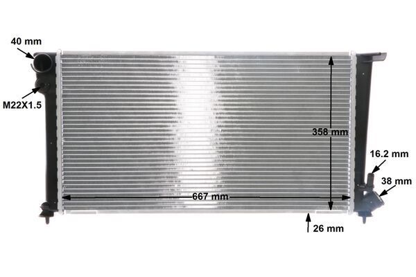 MAHLE Kühler, Motorkühlung (CR 495 000S)