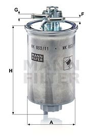 MANN-FILTER Kraftstofffilter (WK 853/11)