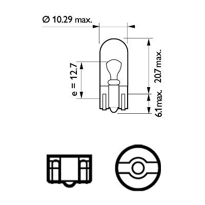 PHILIPS Glühlampe, Blinkleuchte (12961LLECOB2)