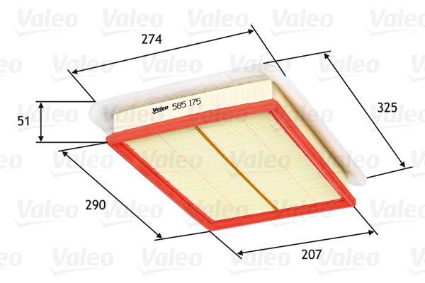 VALEO Luftfilter (585175)