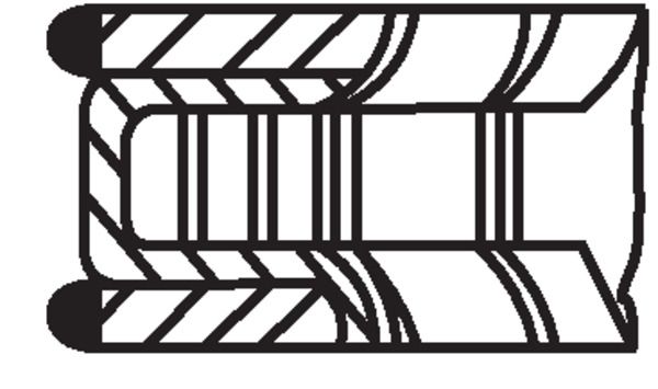 MAHLE Kolbenringsatz (011 RS 00101 0N1)