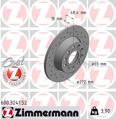 ZIMMERMANN Bremsscheibe (600.3241.52)