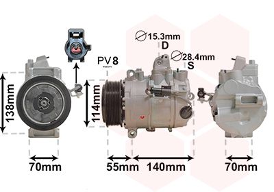 VAN WEZEL Kompressor, Klimaanlage (0200K187)