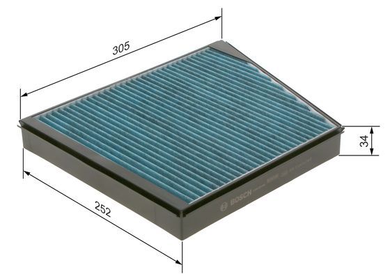 BOSCH Filter, Innenraumluft (0 986 628 549)