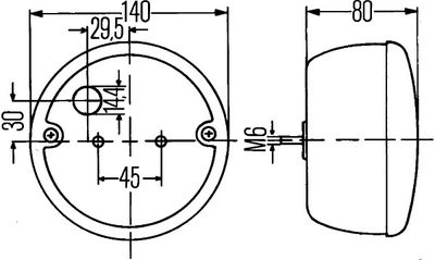 HELLA Heckleuchte (2SD 001 685-211)