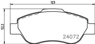 HELLA Bremsbelagsatz, Scheibenbremse (8DB 355 011-241)