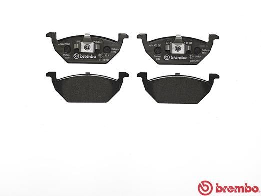 BREMBO Bremsbelagsatz, Scheibenbremse (P 85 041)