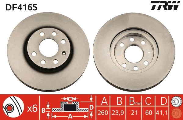 TRW Bremsscheibe (DF4165)