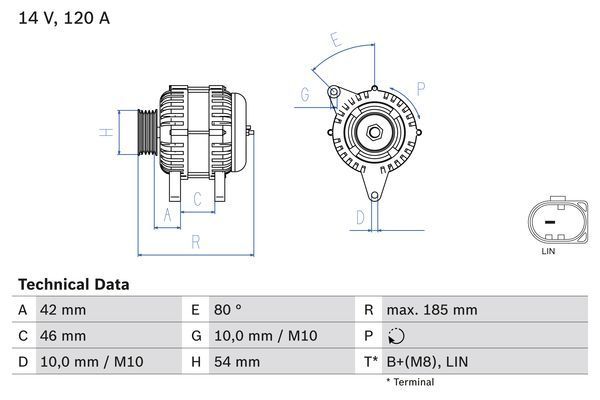 BOSCH Generator (0 986 083 260)