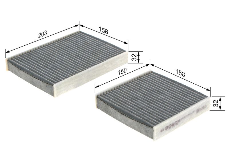 BOSCH Filter, Innenraumluft (1 987 432 436)