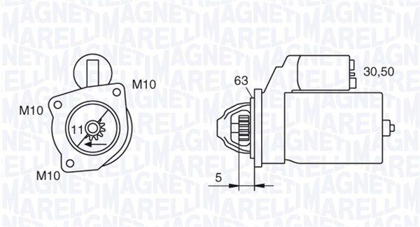 MAGNETI MARELLI Starter (063721377010)