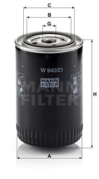 MANN-FILTER Ölfilter (W 940/21)