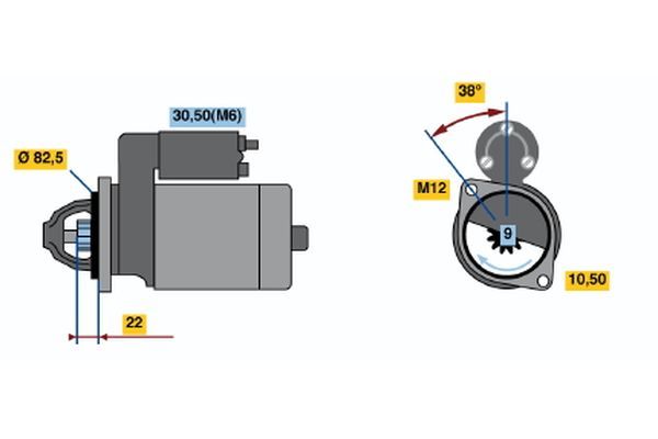 BOSCH Starter (0 001 108 184)