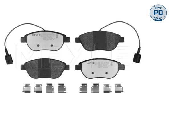MEYLE Bremsbelagsatz, Scheibenbremse (025 237 0918/PD)