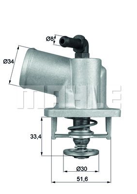 MAHLE Thermostat, Kühlmittel (TI 55 92D)