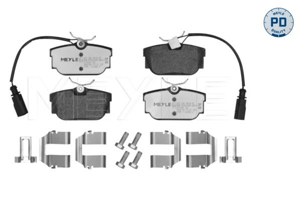 MEYLE Bremsbelagsatz, Scheibenbremse (025 234 4616/PD)